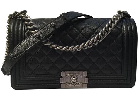 chanel medium caviar boy bag